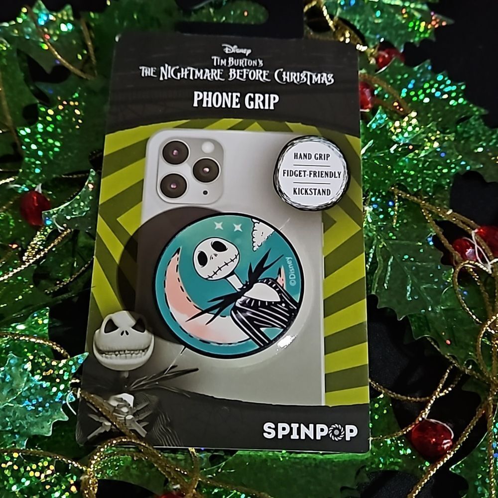 Disney 🎁 Tim Burton's Nightmare B4 Christmas Phone Grip by SpinPop New in Pkg